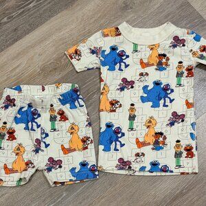 Hanna Andersson Sesame Street Short Johns 90 3T